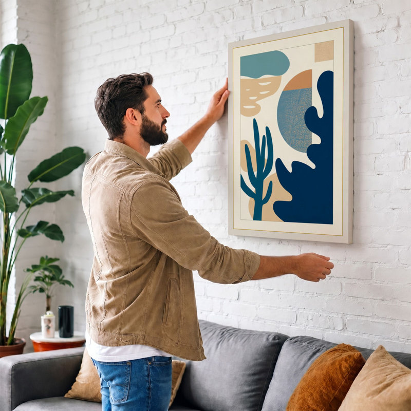 Desert Forms Mid-Century - Wrapped Canvas, 36x24 - 91.4 x 61.0 cm, White Border