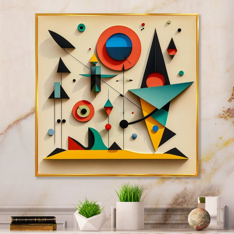 Ciauna - Floater Frame Print on Canvas, 24" W x 24" H, Gold