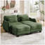 Canapé de soutien en chenille avec coussin de taille et repose-pieds mobile Chenille-481451686