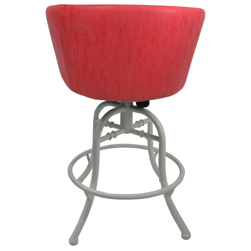 Joniya Upholstered Counter Stool, Ruby, Bar Stool (30” Seat Height)