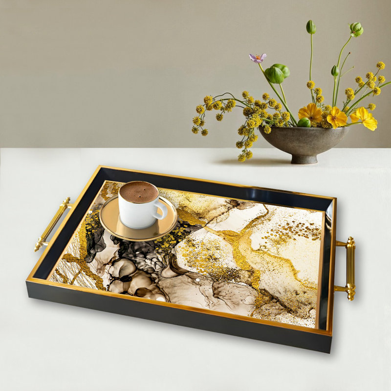 Élégant plateau en verre de 19,7 po x 11,4 po x 1,4 po | Fabrication 100% verre durable | Facile à nettoyer avec un chiffon humide | Idéal pour le service, la présentation décorative et l'organisation | Ajout élégant à la décoration intérieure