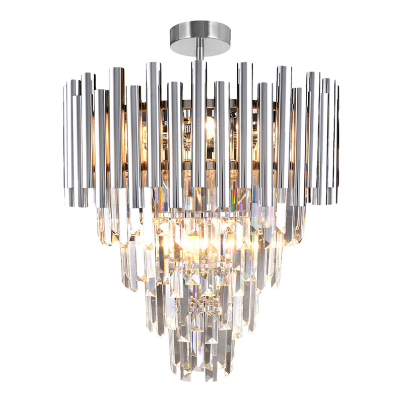Annalayah 9 - Light Crystal Chandelier, Chrome