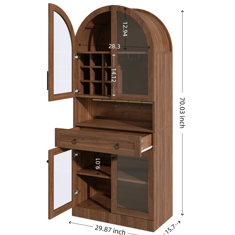 29.87 " L Bar Cabinet