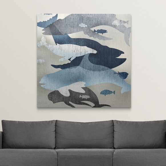 «Catskill Whale surveillant II» par Edward Selkirk, impression, H 24 po x l 24 po x P 1,5 po, Toile