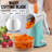 Zulay Kitchen Rotary Cheese Grater with 5 Stainless Steel Blades and Suction Base-106816938