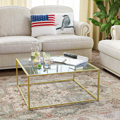 Table basse en verre
