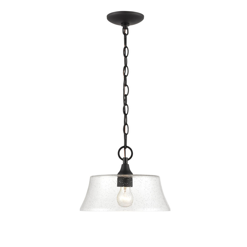 Parral 1 - Light Single Pendant, Matte Black