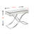 Ava Mirrored Console Table  Chrome