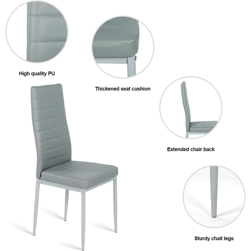 6 - Person Dining Set, Grey