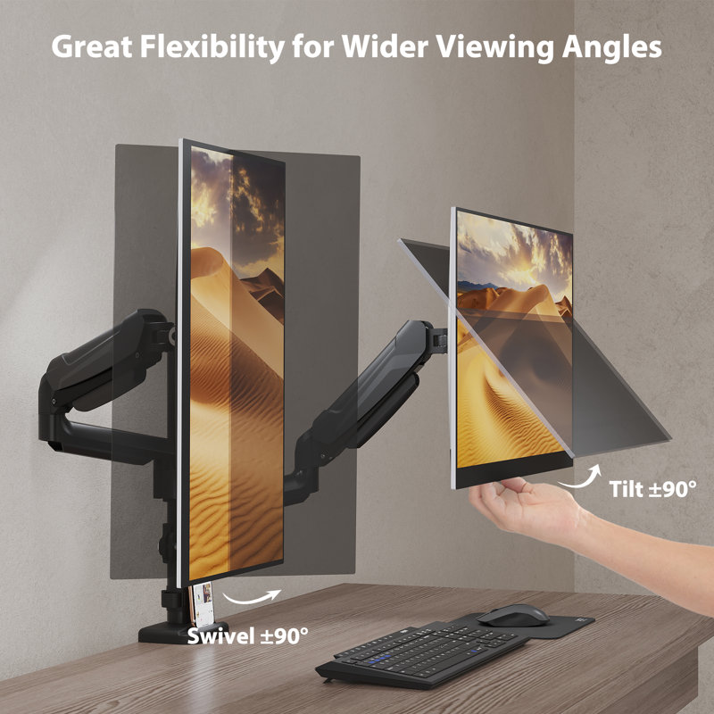 Hirsh Inbox Zero Multi-Screen Desktop Mount