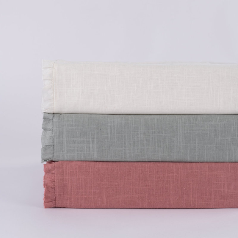 Housse de couette 100% coton Danza, Roi, Rosé