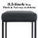 Ilminster Upholstered Counter Stool with Metal Frame