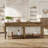 71-Inch 4-Drawer Extra Long Console Table, Farmhouse Sofa Tables with Bottom Storage Partition,