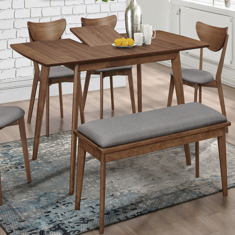Natural Walnut Rectangular Dining Table
