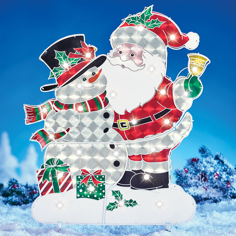 Piquet de jardin du père Noël