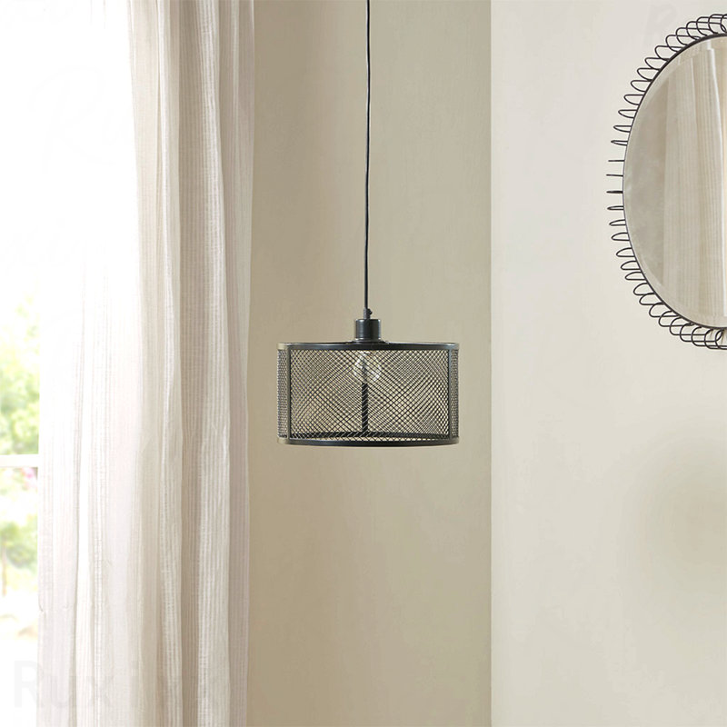 Metal & Mesh Material Pendant