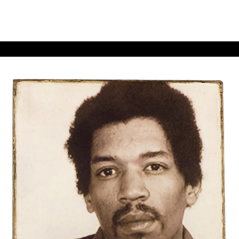 Jimi Hendrix - Mugshot - impression encadrée 14 x 18