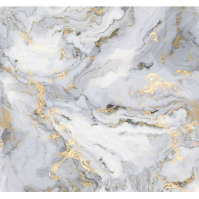 Superfresco Easy Gilded Stone Grey Gold Print To Order Fixed Size 2.8m x 3m Mural