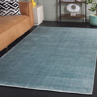 Tapis bleu noué à la main Mcelroy Villa