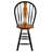 Loda Swivel Solid Wood Counter Stool-1364968848