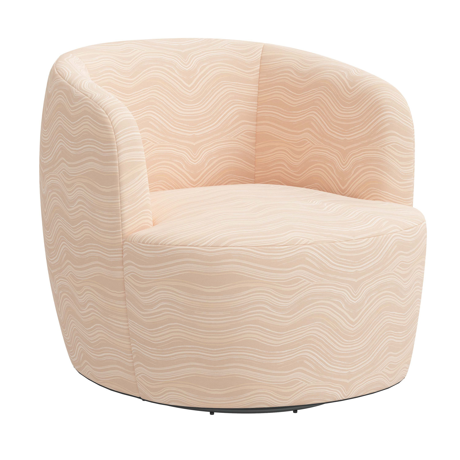Mina Swivel Barrel Chair, Make Waves Buff