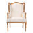 Alisson Upholstered Rattan and Bayur Wood Armchair