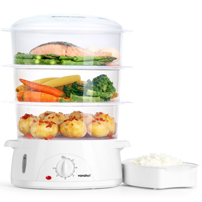 Vonshef 3 Tier Steamer 800w 9l