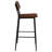 Cutler Industrial Barstool with Rustic Wood Seat