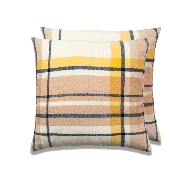 Housse et insert de coussin carré en polyester Manhattan, Mélange de duvet