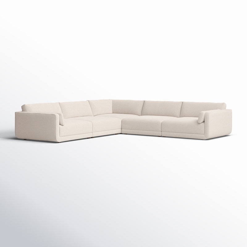 Toland Modular Sectional, Cream Polyester Blend