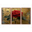 Ensemble de salon art mural rétro rose rouge I-108455544-108455543
