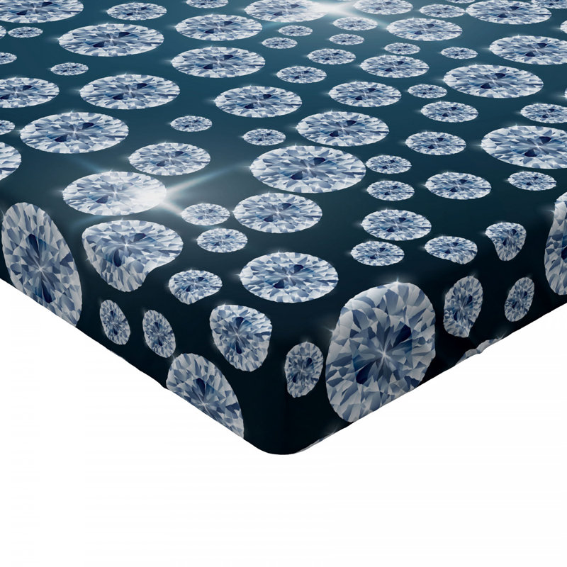 Microfiber Polka Dots Fitted Sheet, Full Fitted Sheet