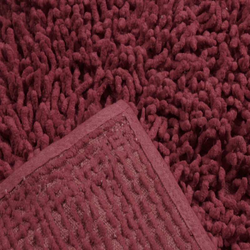 Ensemble de 3 tapis de bain Hazeltine, Rouge