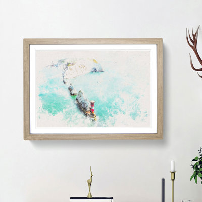 The Needles Isle of Wight - Picture Frame Painting Print