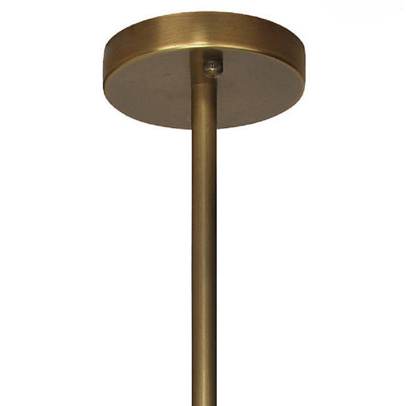 Lustre art déco Alan Mizrahi, 60" Length x 50" Height, Bronze