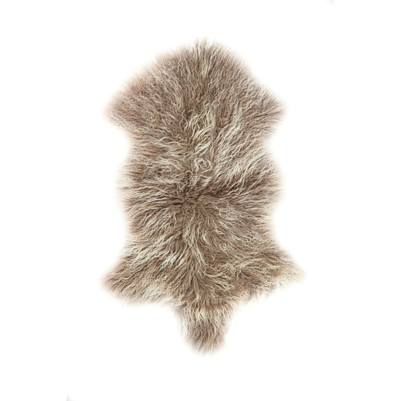 Twomey Sheepskin Area Rug in Champagne