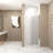 31-30"X 72" Bifold Shower Door, 1/4"(6Mm) Tempered Glass, Chrome Aluminum Frame, Explosion Proof Film-126143523