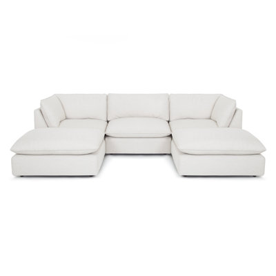 Brijito Upholstered U-Shaped Sectional Symmetrical