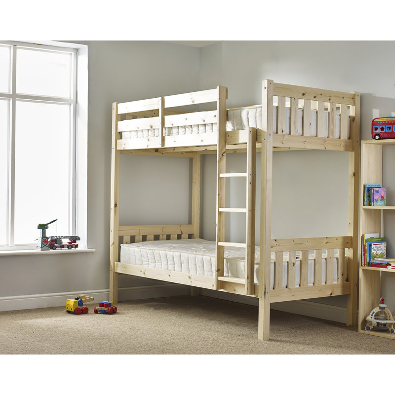 Cambridge Solid Pine Heavy Duty Bunk Bed, Single (3')