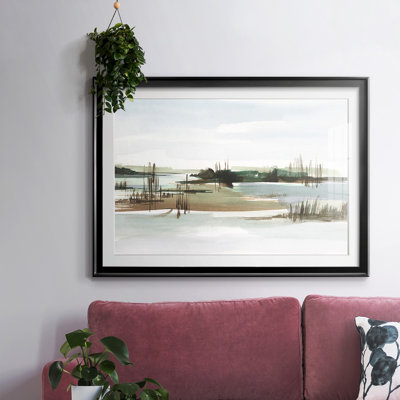 Marsh Reeds I, reproduction d'art encadrée