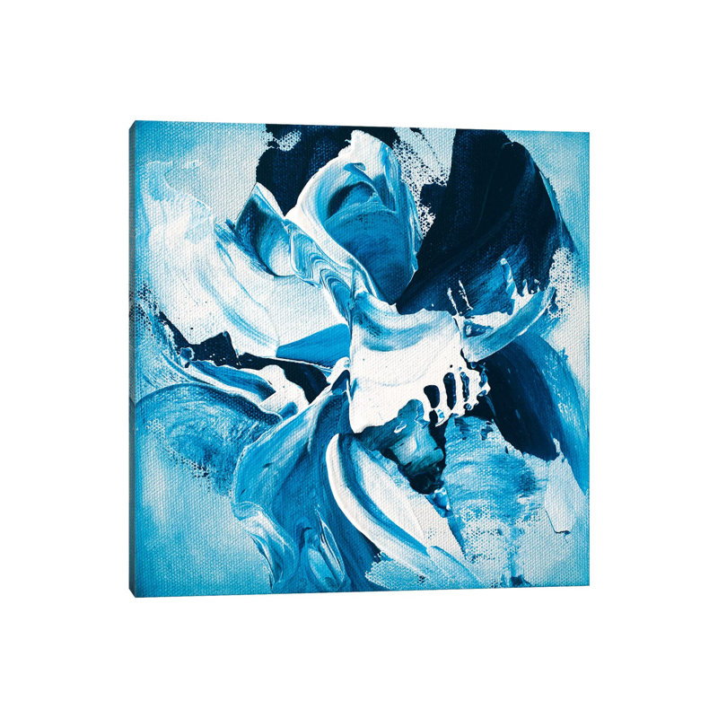Blue Dahlia No.2 by Jude Remedios - Wrapped Canvas Print, 45.72 cm H x 45.72 cm W