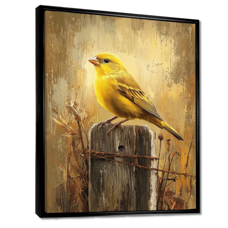 Knaus - Animals Canvas Wall Art, Noir, Impression encadrée flottante, H 32 po x l 16 po