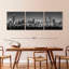 Noir Chicago Skyline, 3 pièces-1416499271