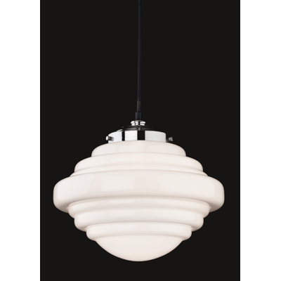 1 - Light Chrome Geometric Pendant