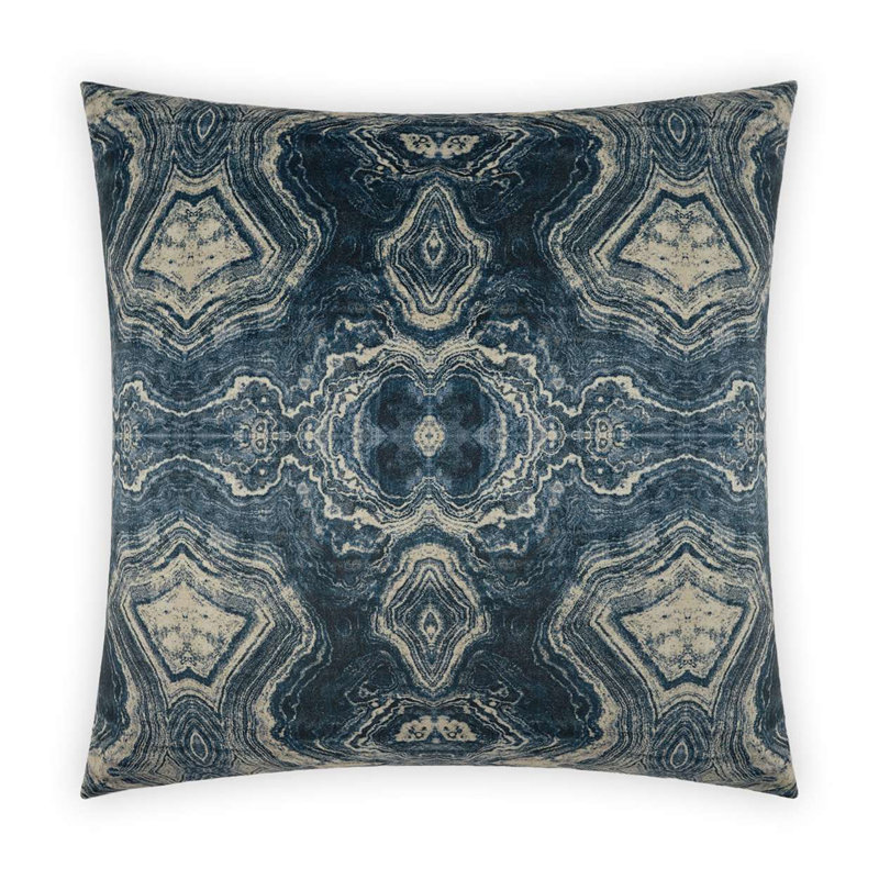 Banding Pillow Cover & Insert, Indigo, Square 20"