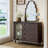 Solid Wood Arch Wall Mirror Decorative Mirror-1655694642