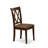 5 Piece Kitchen Table Set for 4 Includes a Dining Table and 4 Linen Fabric Dining Room Chairs, Mahogany-316445451-383115638