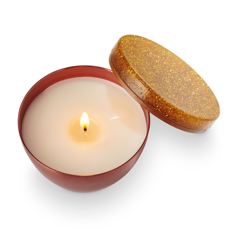 Memory Lane Brandied Pear Sparkled Lidded Tin Candle