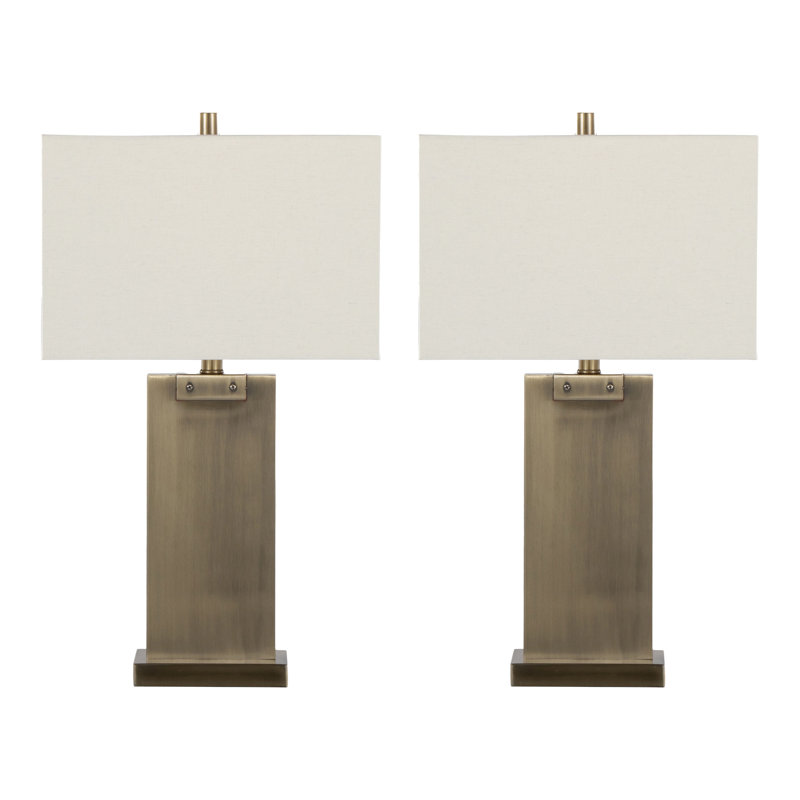 Ensemble de 2 lampes de table en métal 26 po Cardentey