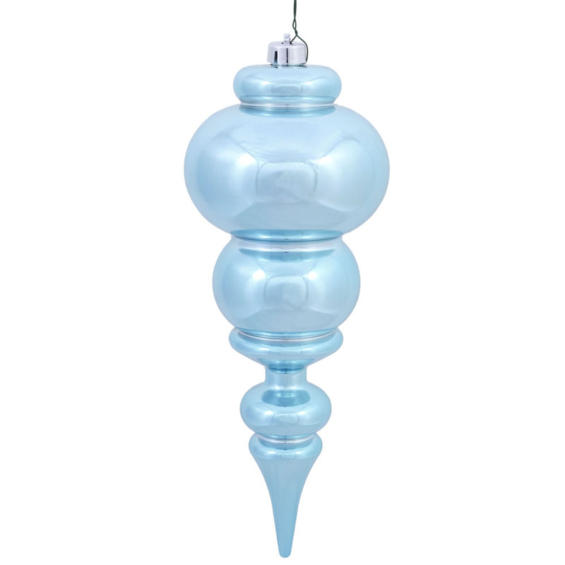 Ornement de Noël 14 po faîteau, Bleu pastel